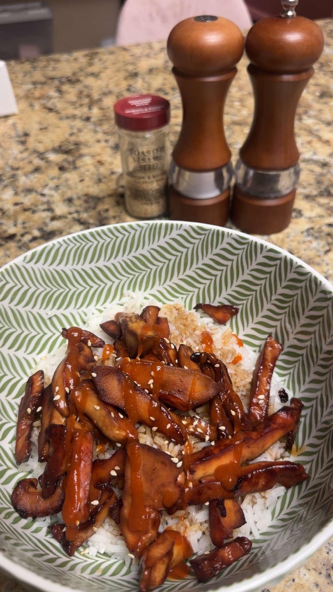 Chicken of the Woods Teriyaki Bowl